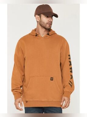 Hawx MEN'S PULLOVER HOODED SWEATSHIRT in Rust Copper